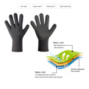 3mm Neoprene Diving Gloves Keep Warm Winter Gloves for Men Women (Black L) Newly