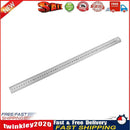 Stainless Steel Metal Straight Ruler Double Sided Measuring Tool (500mm) Newly