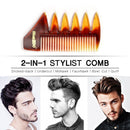Styling Hairdressing  Tool Durable Wide Teeth Hair Brush Fork Comb Barber Shop