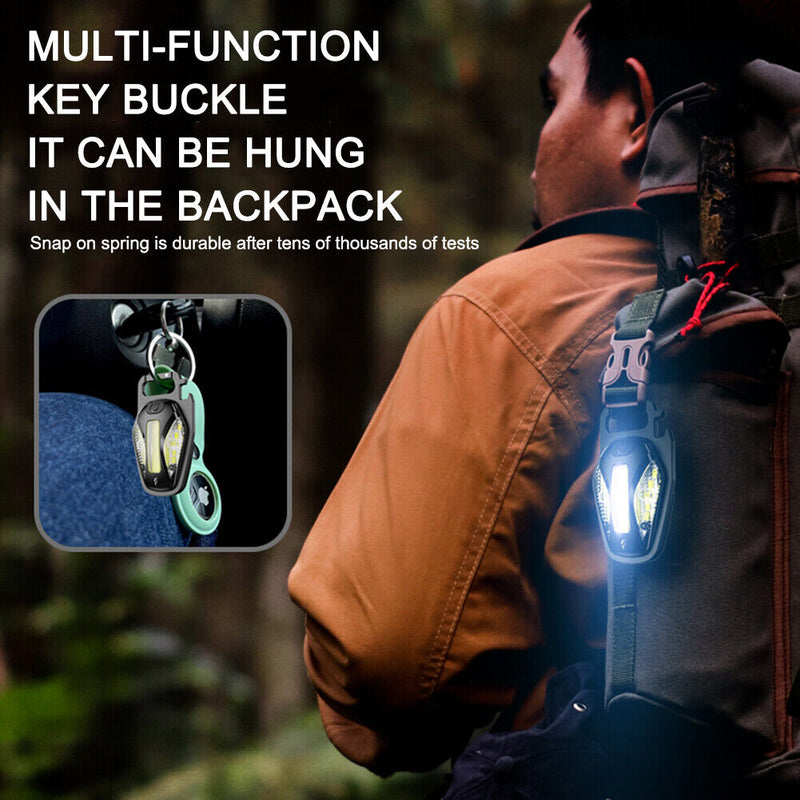 Powerful Mini LED Flashlight Rechargeable Portable Pocket Keychain Lamp Outdoor