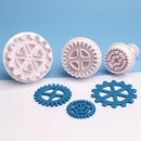 3Pcs/Set Plunger Sugarcraft Plastic Cutter Fondant Baking Mold Cake Tools