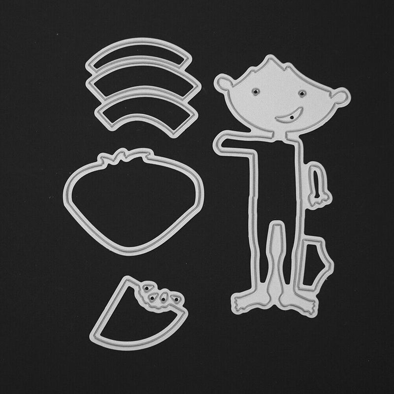 Snowvirtuos 4pcs Watermelon Boy DIY Stencil Cutting Tools? Emboss Scrapbook