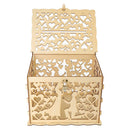 DIY Wooden Wedding Card Boxes Business Card Wood Box Holder Wedding Supplies