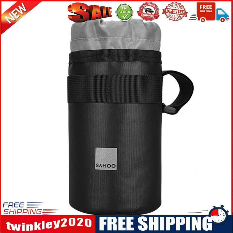SAHOO Removable Bike Front Water Bottle Bag Bicycle Insulation Kettle Pouch
