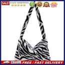 Daily Animal Pattern Underarm Bag Plush Lady Shoulder Purse Large Capacity Totes