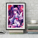 5D Animation girl Diamond Painting Special Shape Rhinestone Partial