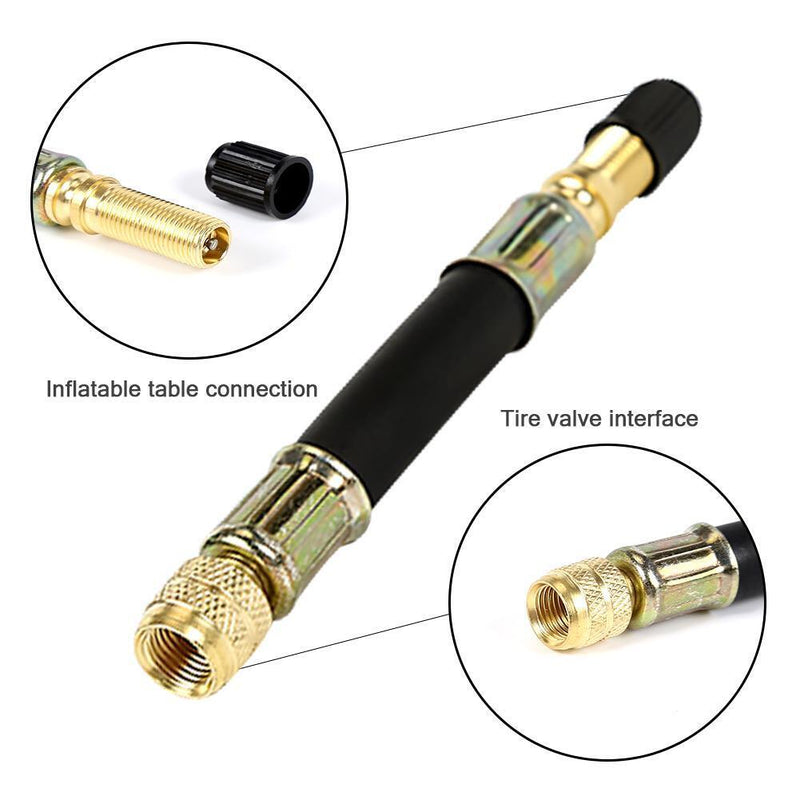 Car Wheel Valve Stem Flexible Rubber Hose Tyre Tire Valve Extension with Ca