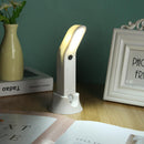 5LED Wall Hanging Motion Sensor Night Light Bedside Table Lamp (White B)