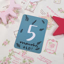 1 Set Baby Birth Month Days Commemorative Card Pregnant Women Photo Backgro