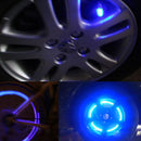 1 Pair Blue Neon Car Bike Bicycle Cycling Tyre Wheel Spoke Valve Cap Light Newly