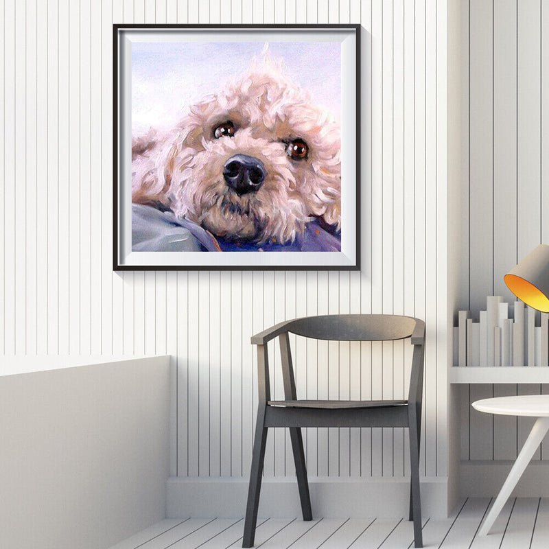 Oil Paint By Numbers Pet Dog on Canvas Digital Painting DIY Wall Art Handic