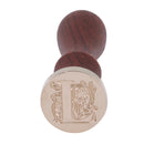 English Alphabets Five-petaled Flower Metal Hot Sealing Wax Clear Stamps(L)