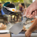 Barbecue Spatula Heavy Duty Stainless Steel Folding Turner for Outdoor Camping