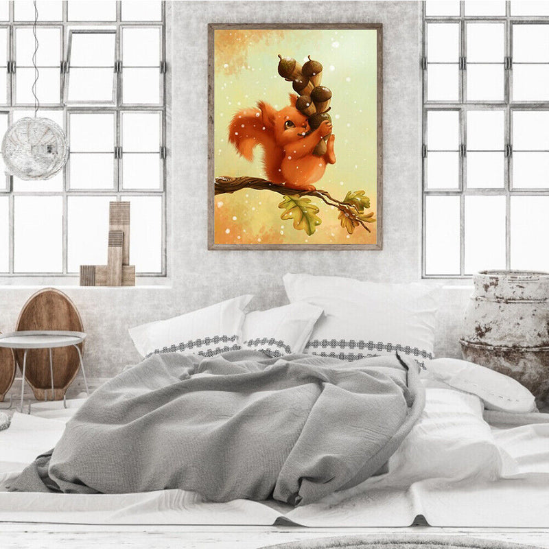Small animals 40x50cm Oil Paint By Numbers Picture DIY