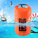 Waterproof Dry Bag Pack Sack Swimming Kayaking River Trekking (15L Orange) Newly