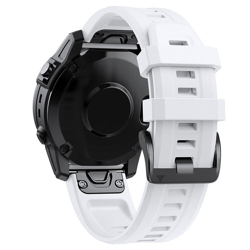 #A 26mm Silicone Strap for Garmin Fenix 7X/6X/5X/5X Plus/3/3 HR Smartwatch Bra