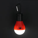 3LED Tent Hanging Lamp 3 Modes SOS Emergency Carabiner Bulb Light(Red) Newly