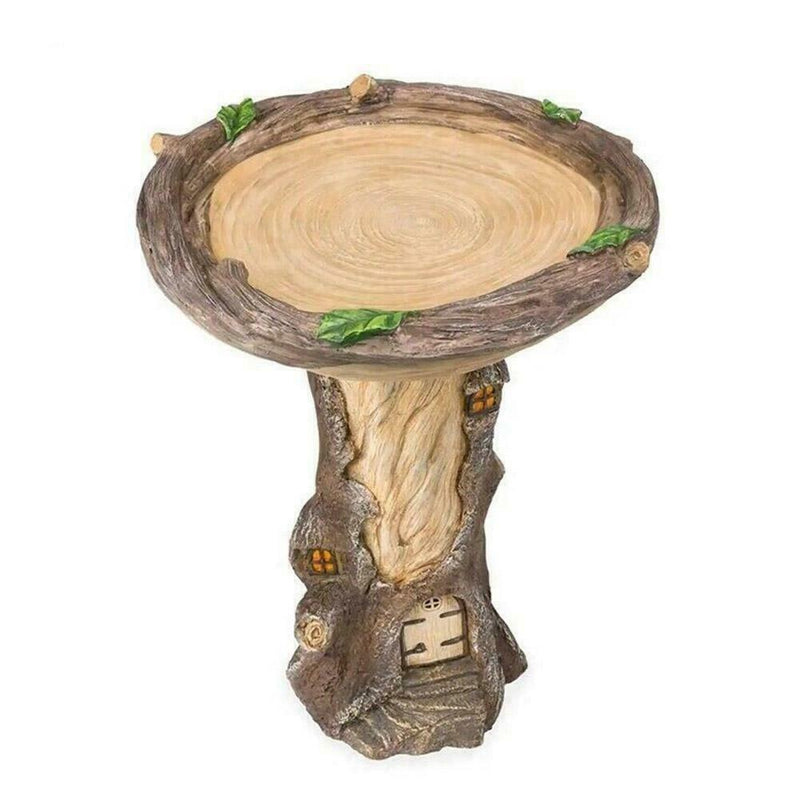 Bird Bath & Feeder Traditional Pedestal Free Standing Outdoor Table Garden S7M9