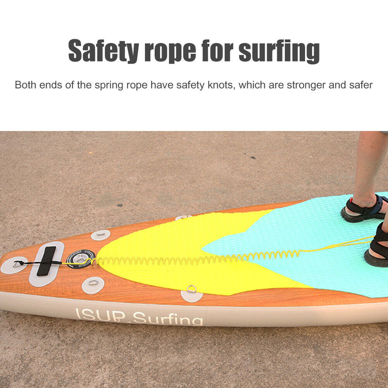KEEP DIVING Surfing Ankle Leash Coiled Stand Up Paddle Board Surfboard Leg Ro