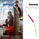 Octopus Fishing Bait 5 Hook Artificial Squid Lure Fishing Tackle (Red) Newly