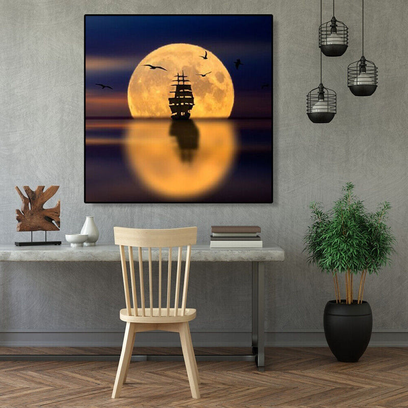 5D DIY Diamond Painting Full Drill Rhinestone Tree Moon Embroidery (K966)