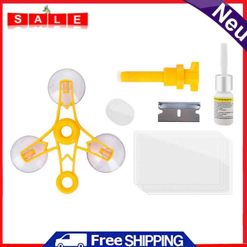 Car Windshield Repair Kit Quick Fix Cracked Glue Glass Windscreen Repair Tools