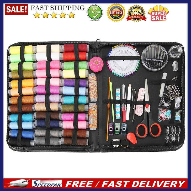 183pcs Large Capacity Craft Threads Sewing Kits for Hand Quilting Stitching