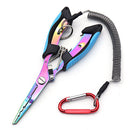 Fishing Plier Line Lure Cutter Hook Remover Fishing Scissor (Blue Black) Newly