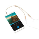 Headphone Splitter Audio Cable 3.5mm Male to 2 Female Adapter Cable (Grey) Newly