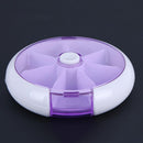 7Day One Week Round Portable Pill Case Medicine Box Storage Organizer(3)