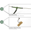 Carp Fishing Hair Rigs Sinker Cage Feeder Barbed Bait Holder Hook (50g)