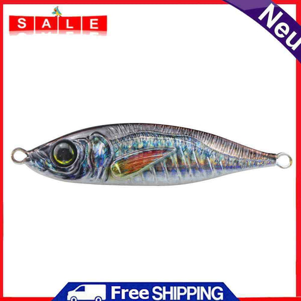 82mm 60g Metal Simulation Fishing Lures Jig Hooks Artificial Hard Bait (B)