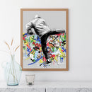 5D Diamond Painting Kit Graffiti Full Round Drill Rhinestone DIY Wall Art Crafts
