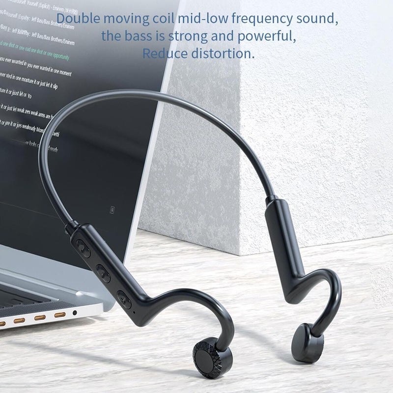 1*Bone Conduction Headphones Bluetooth Wireless Earbuds Outdoor Sport HeadsetNew