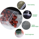 100pcs Zip Bag No Bad Smell Reused Many Times Clear Zipper Seal Storage Bags
