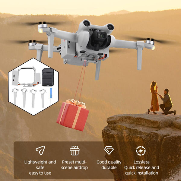 For DJI Mini 3 Pro Drone Airdrop Dropper Remote Control Thrower  Accessories`