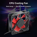 8cm Computer Cooling Fan 3Pin+4Pin Quiet CPU Cooler Chassis Case Water Fan Newly