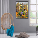 3 Strands DIY Full Embroidery Birds Flowers Stamped Cross Stitch Home Wall Decor