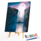Frameless Oil Paint By Numbers Moon Fall DIY Canvas Picture Craft for Home