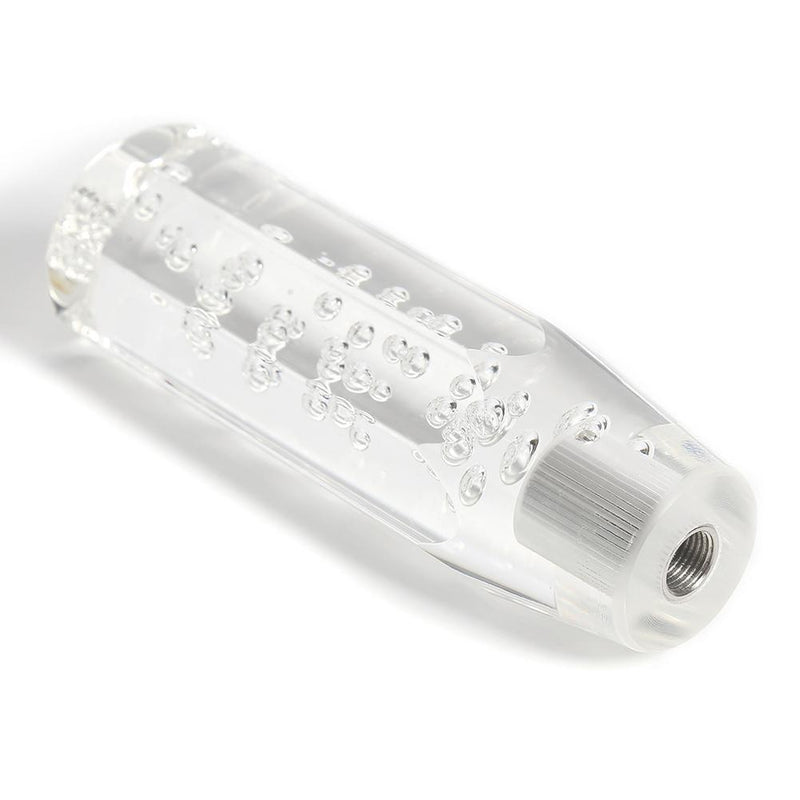 Bubble Crystal Car Gear Shift Knob Manual Gear Stick Lever Knob (White) Newly