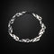 Women Men Fire Flame Necklace Hip Hop Rock Jewelry Accessories Wave Sun Choker