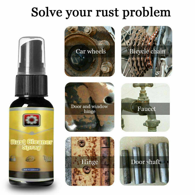 Rust Cleaner Spray Derusting Spray Car Maintenance 30ml. Remover T1F9 Rust X5Y1