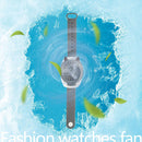 Fan Watches, Mini Silent Electric Personal Watch Cooling Wrist Fan (Grey)