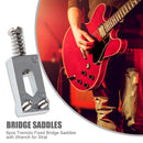 6x Tremolo Fixed Bridge Saddles with Wrench for Strat Electric Guitar Parts