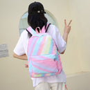 #A Student Schoolbag Laptop Bookbag Three Piece Insulated Lunch Tote Bag Pencil