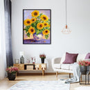 Sunflower 5D DIY Full Round Drill Diamond Painting Home Hanging Beadwork Crafts