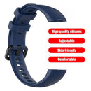 Silicone Wrist Strap Band w/Buckle for Huawei Honor Band 5/4 (Dark Blue) Newly