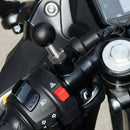 Motorcycle Rearview Mirror Ball Clamp Base Phone Holder Bolt Screw (M8) Newly