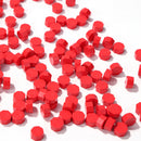 100pcs Octagon Red Seal Wax Beads Stamp Beaded for Letter (Water Red) Newly