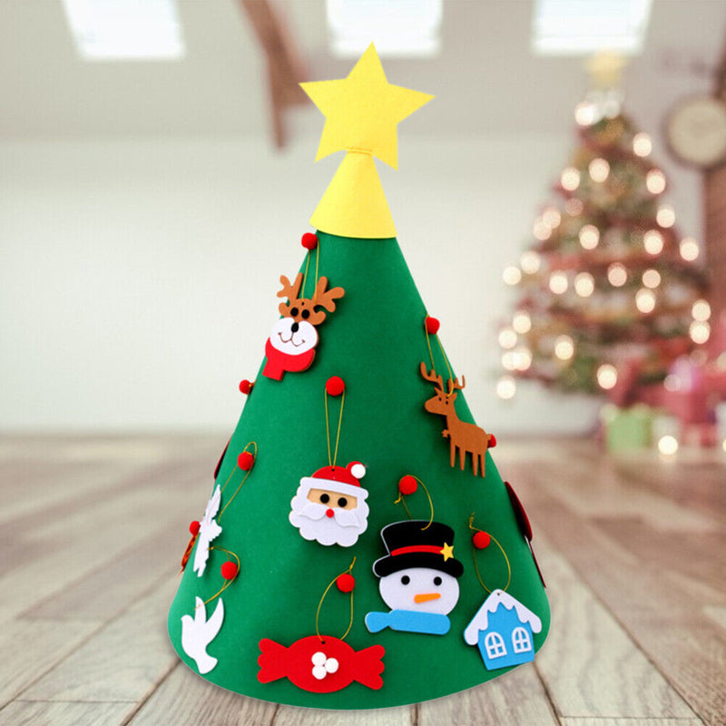 DIY DIY Christmas Tree Toys Artificial Tree Wall Hanging Ornaments Xmas Decor